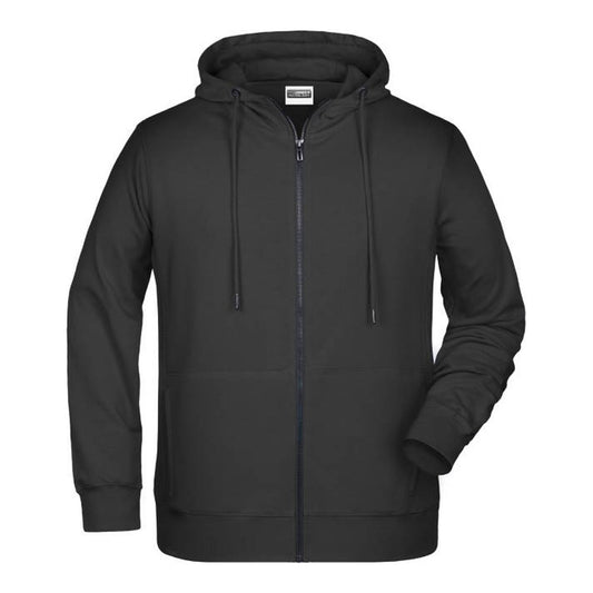 Herren Kapuzen Sweatjacke, Daiber 8026 – black