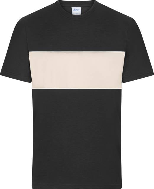 Unisex T-Shirt, Daiber 8049 - black-sandstone