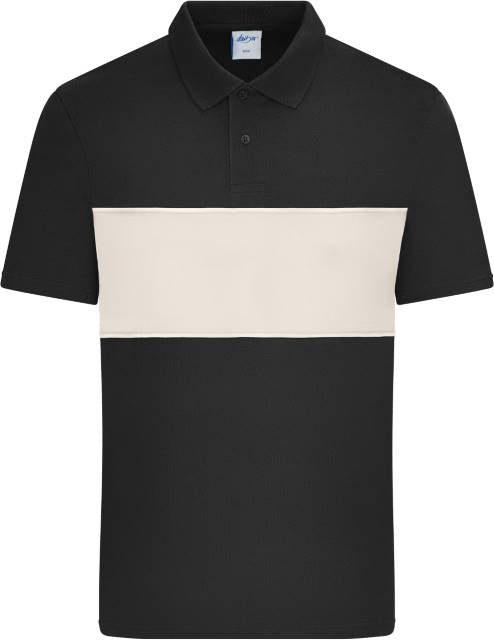 Unisex Poloshirt, Daiber 8050 - black-sandstone