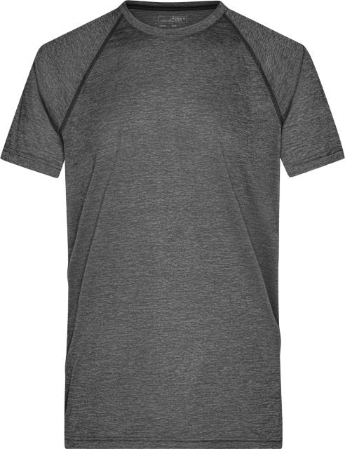 Unisex T-Shirt, Daiber JN 496 - black melange-black