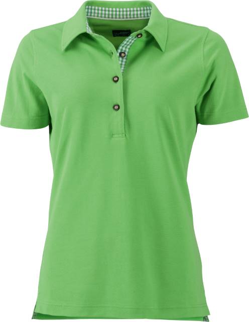 Unisex Poloshirt, Daiber JN 715 - lime green-lime green white