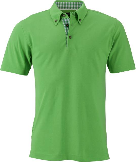 Unisex Poloshirt, Daiber JN 716 - lime green-lime green white