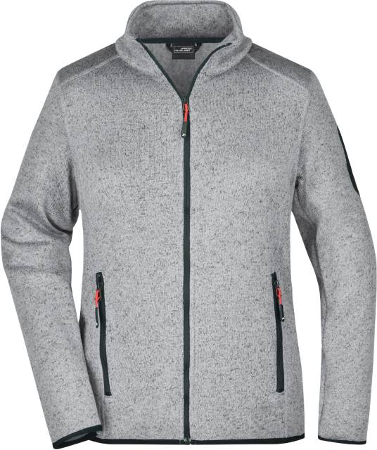 daiber-jn-761 - light grey melange-red