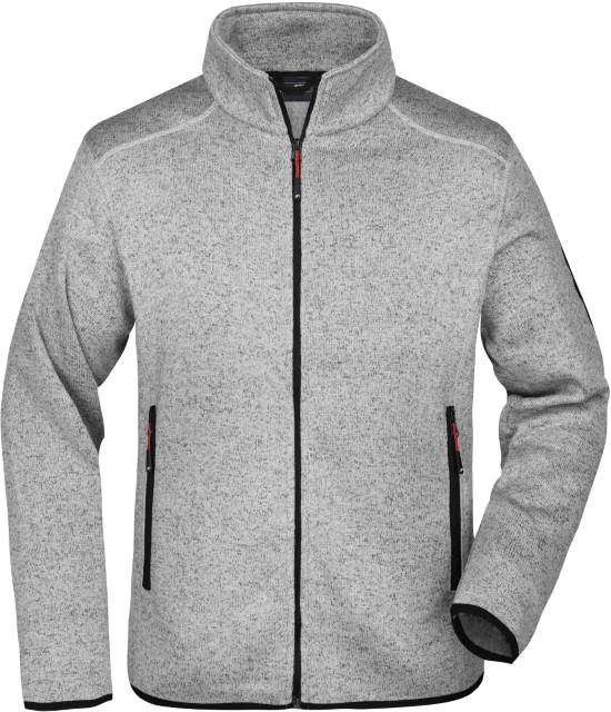 daiber-jn-762 - light grey melange-red