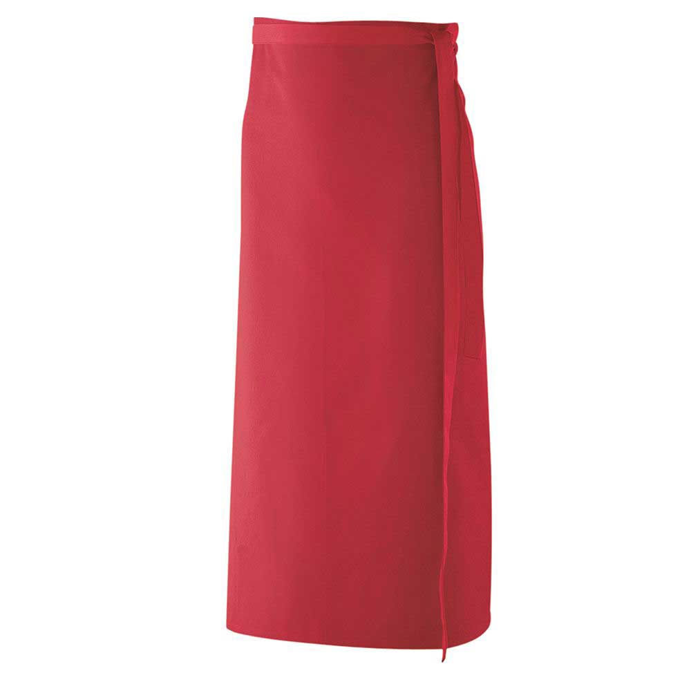 Bistroschürze B 100 x L 80 cm, EXNER 102 – rot / Mischgewebe 65/35 220 g/m²
