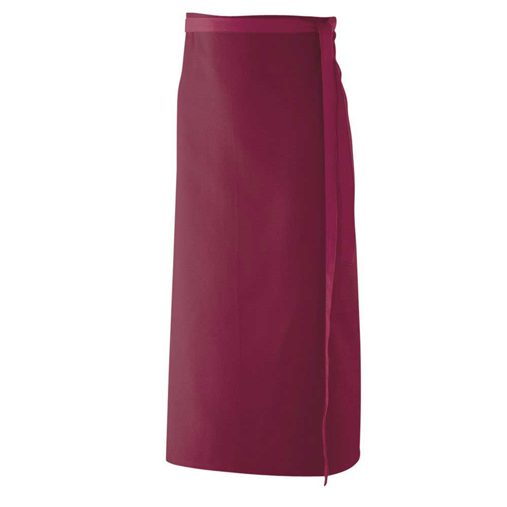 Bistroschürze B 100 x L 80 cm, EXNER 102 – bordeaux / Mischgewebe 65/35 220 g/m²