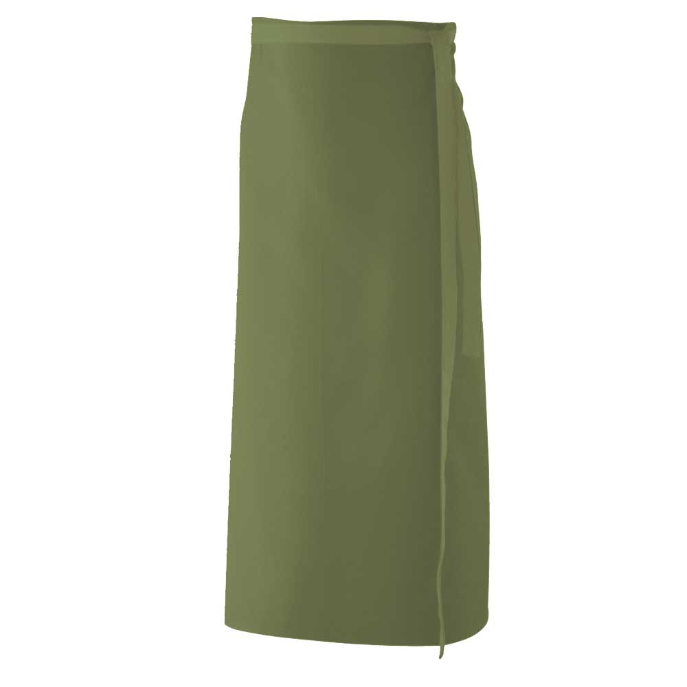 Bistroschürze B 100 x L 80 cm, EXNER 102 – olive / Mischgewebe 65/35 220 g/m²