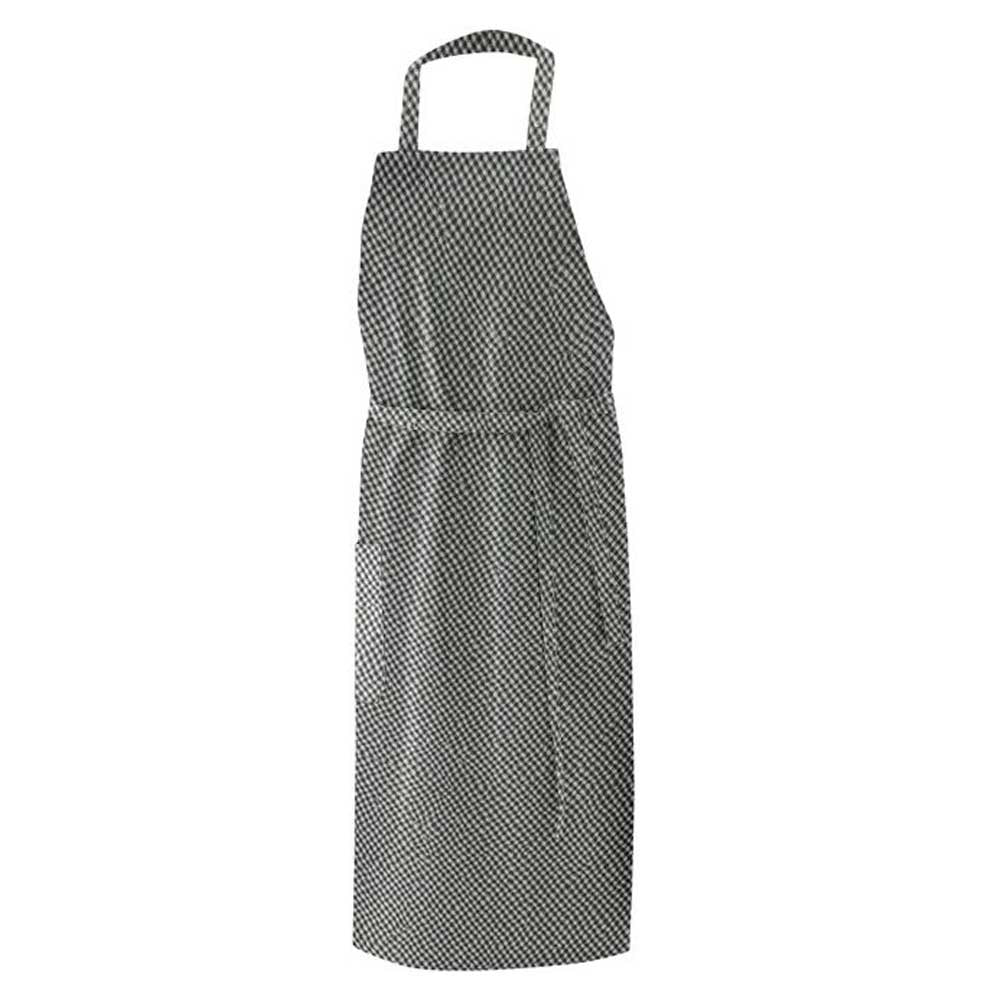 Latzschürze B 80 x L 100 cm schwarz, EXNER 106 – Pepita / Baumwolle 230 g/m²