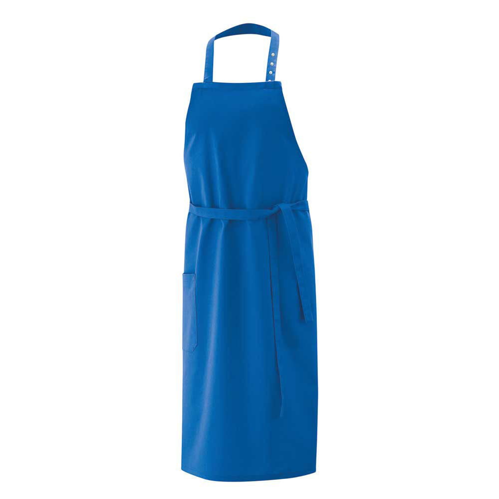 Latzschürze B 80 x L 100 cm schwarz, EXNER 106 – royal blue / Mischgewebe 65/35 220 g/m²
