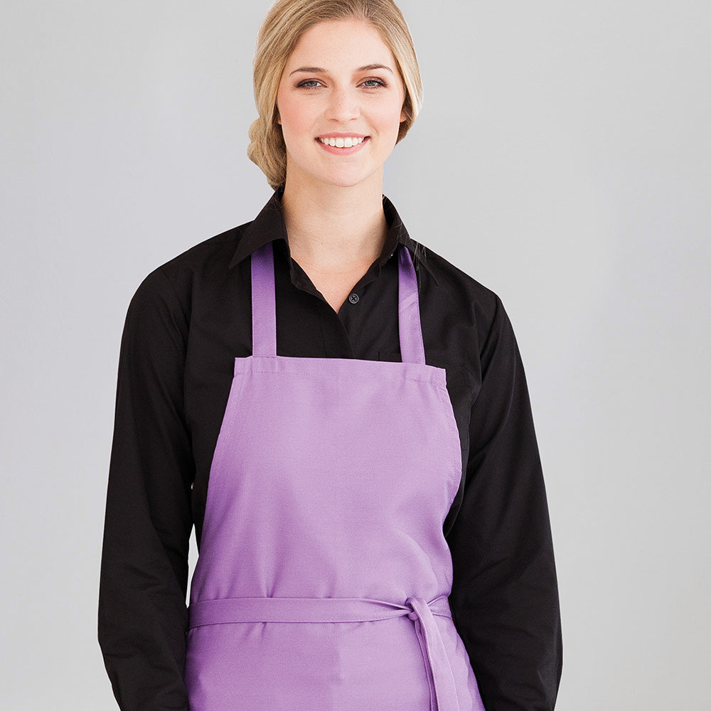 Latzschürze B 80 x L 100 cm schwarz, EXNER 106 – purple / Mischgewebe 65/35 220 g/m²