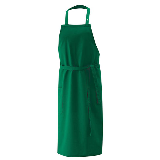 Latzschürze weiß, B 75 x L 75 cm, EXNER 142 – flaschengrün / Mischgewebe 65/35 220 g/m²