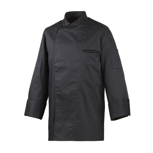 Kochjacke, EXNER 216 – schwarz / 5XL / Mischgewebe 65/35 220 g/m²
