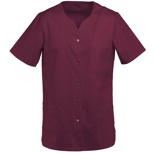 Damen Kasack weiß, EXNER 240 – bordeaux / 5XL