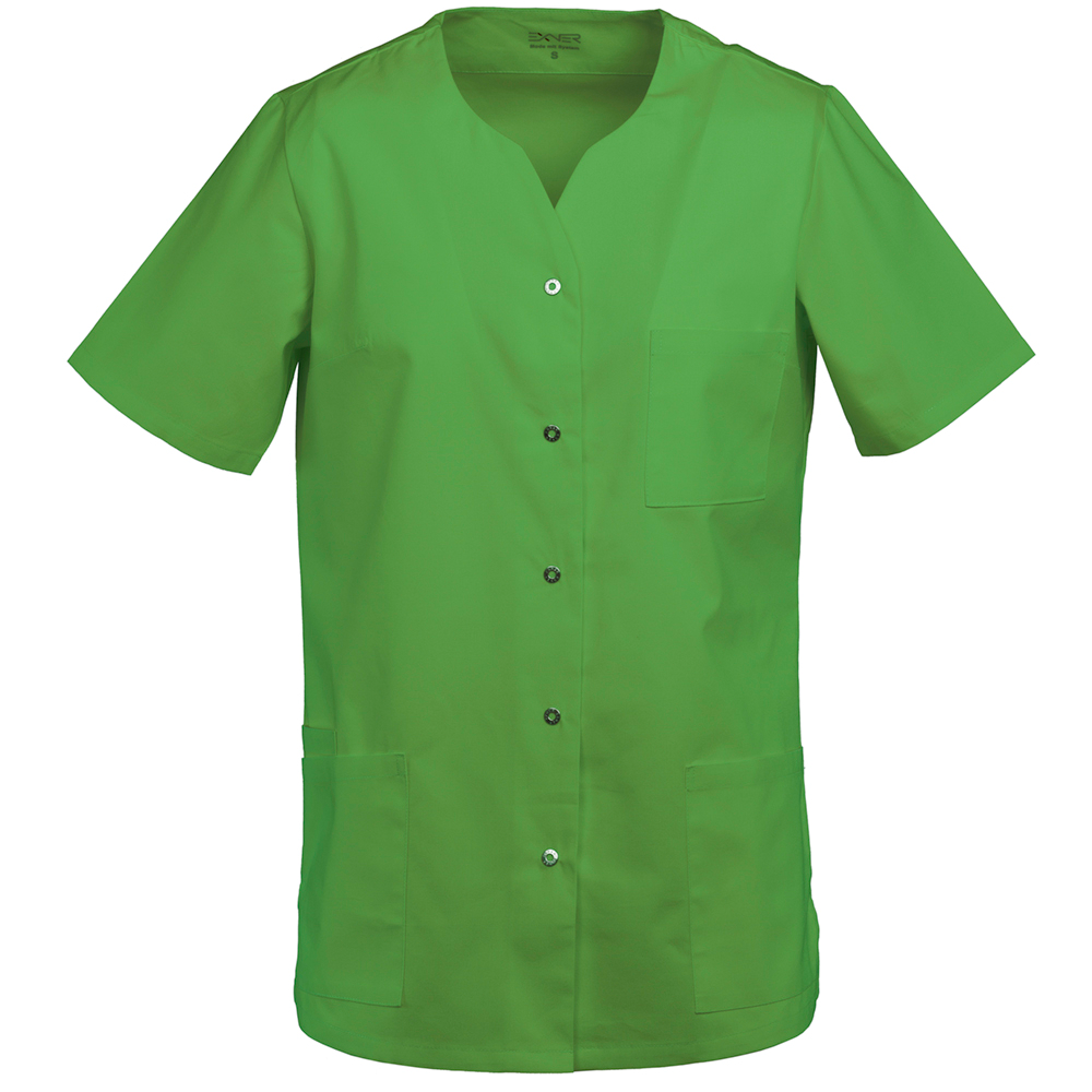 Damen Kasack weiß, EXNER 240 – lemon green / 5XL