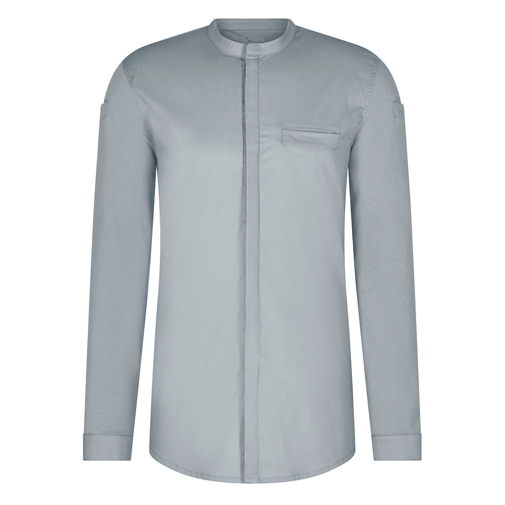 Funktions-Kochjacke, EXNER 245 – silbergrau / 5XL