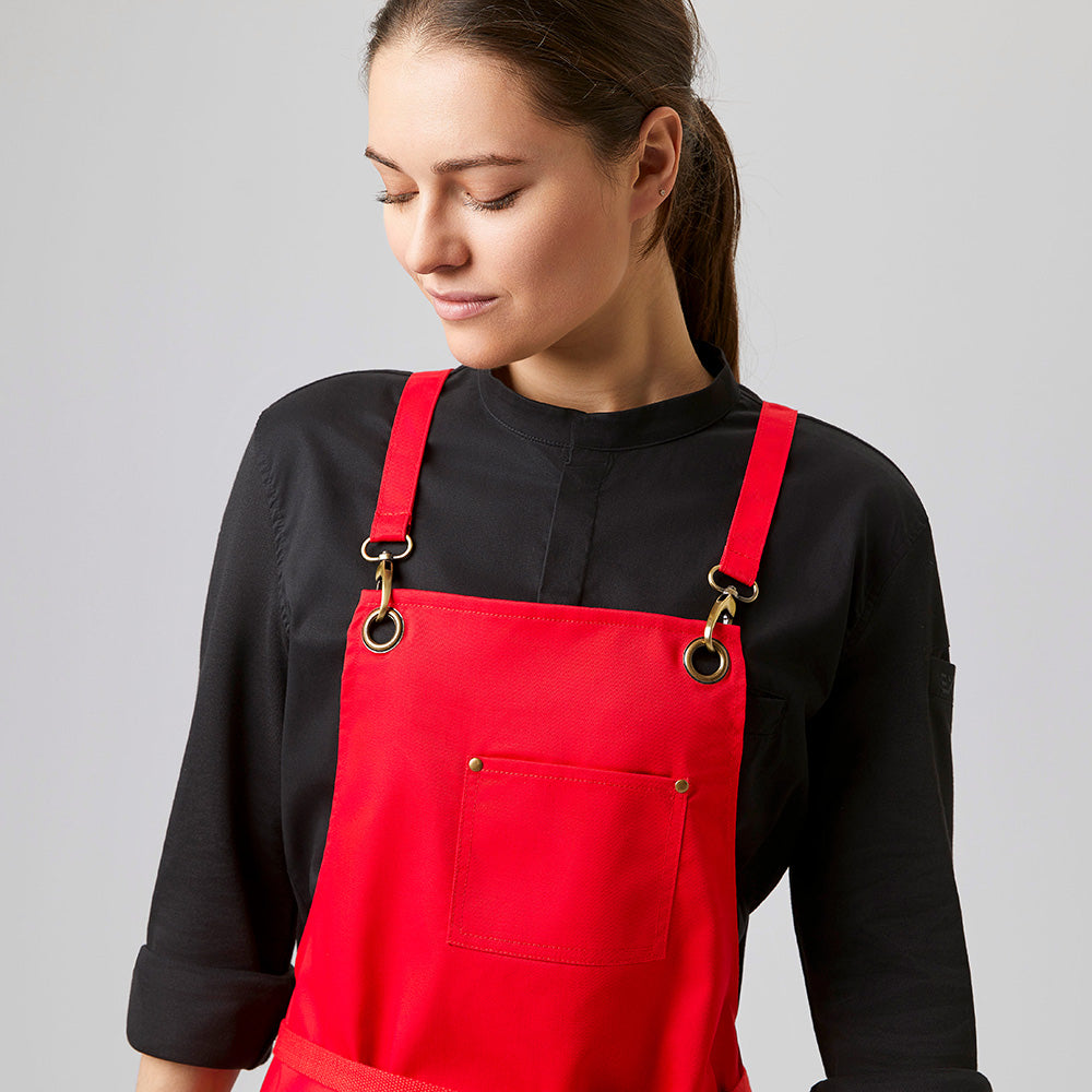 Latzschürze B 70 x L 80 cm, EXNER 249 – rot
