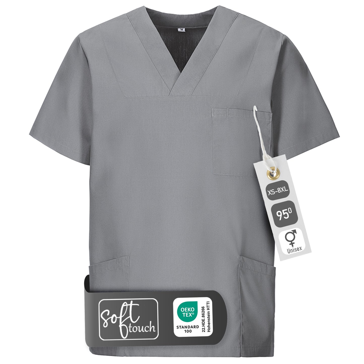Schlupfkasack, unisex, EXNER 273 – graphit / 8XL