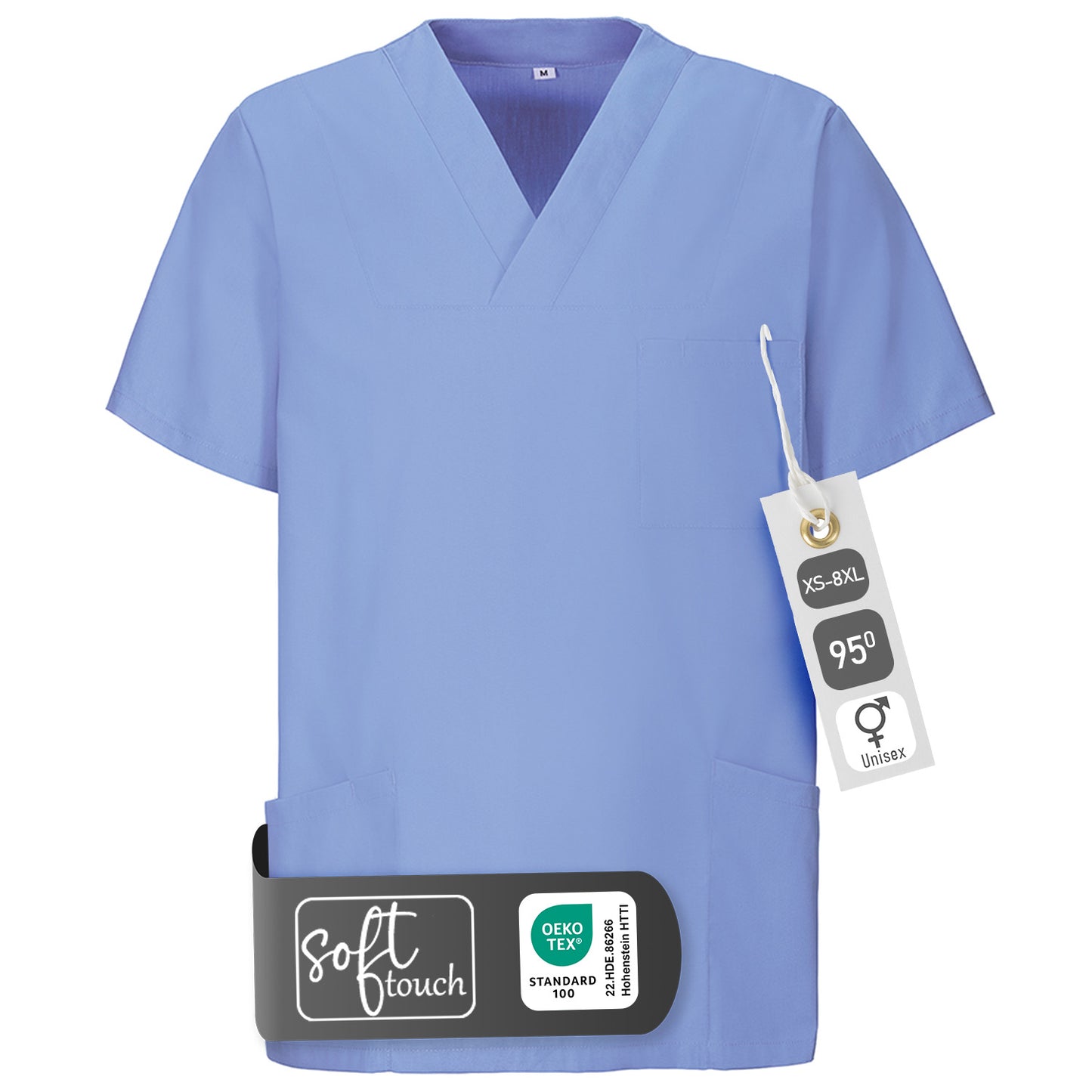 Schlupfkasack, unisex, EXNER 273 – light blue / 8XL