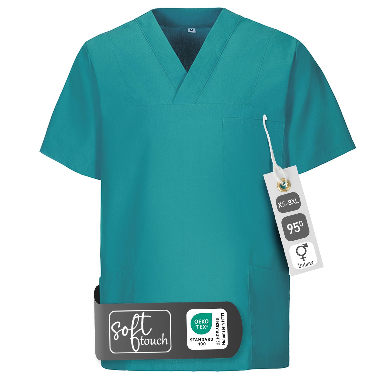 Schlupfkasack, unisex, EXNER 273 – teal / 8XL