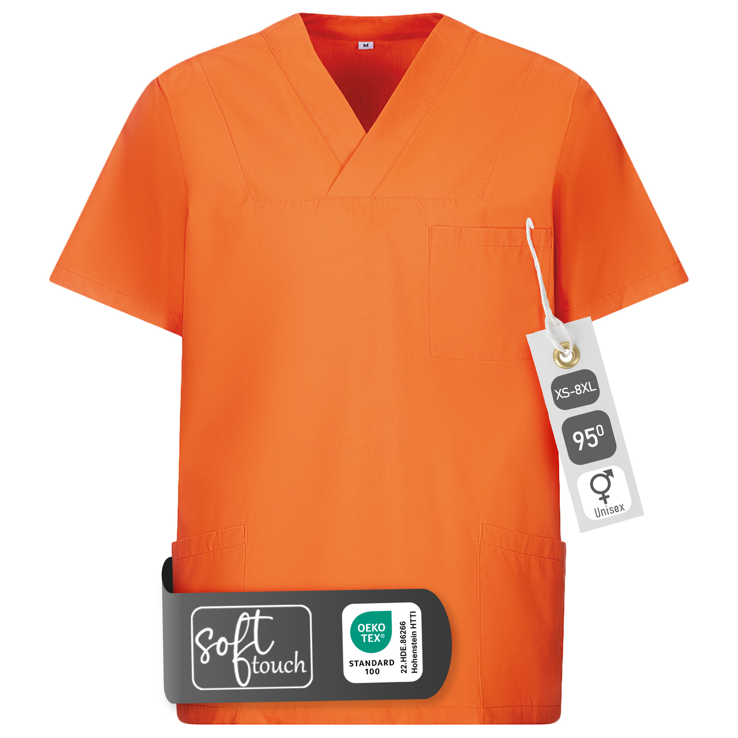 Schlupfkasack, unisex, EXNER 273 – orange / 8XL