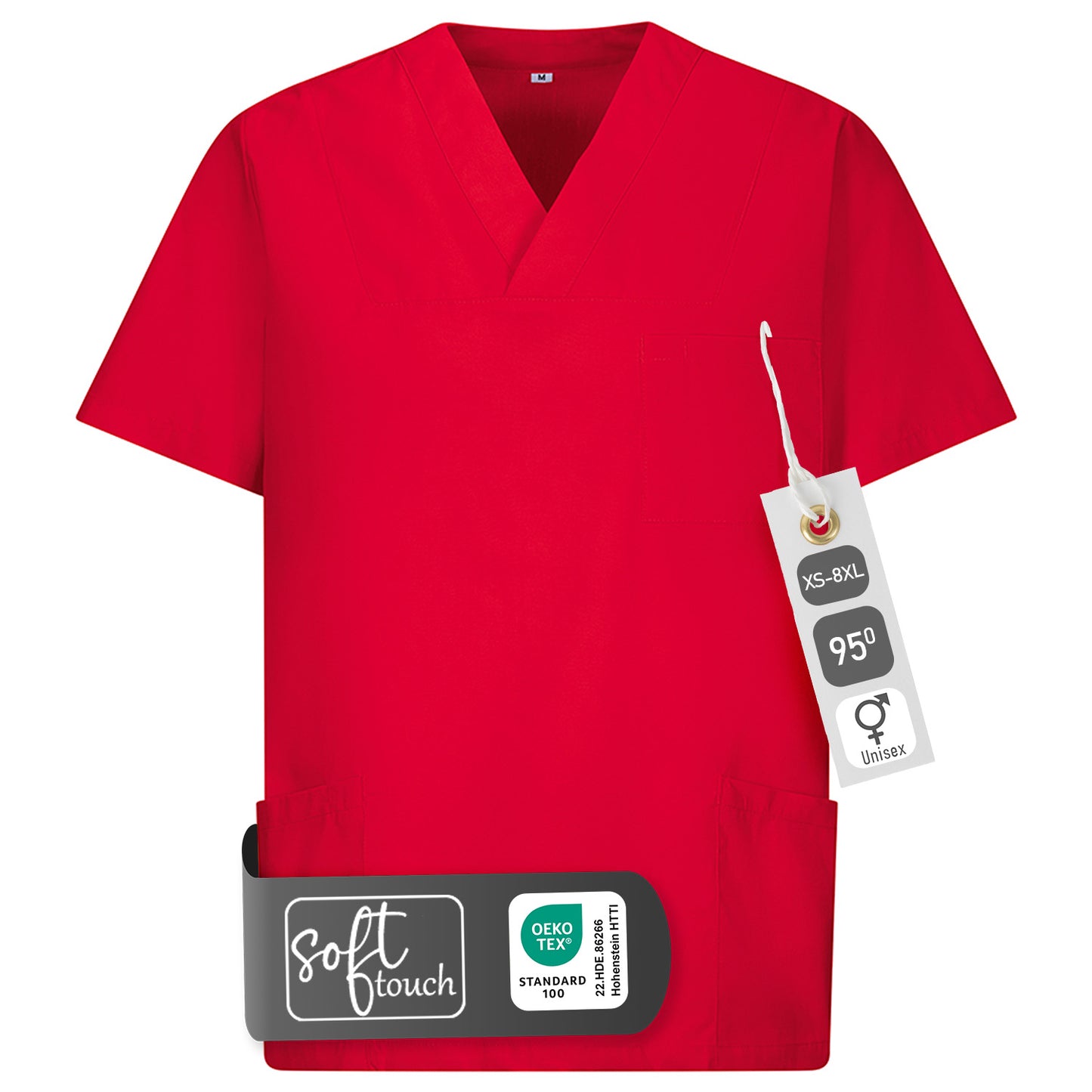 Schlupfkasack, unisex, EXNER 273 – rot / 8XL