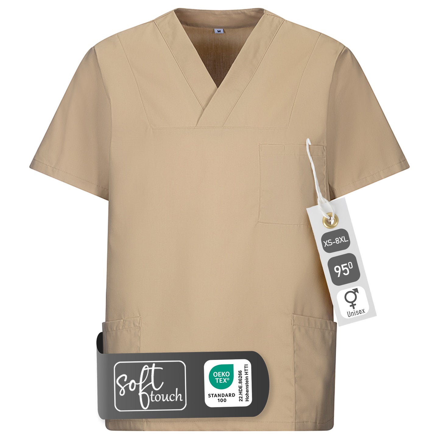 Schlupfkasack, unisex, EXNER 273 – sand / 8XL