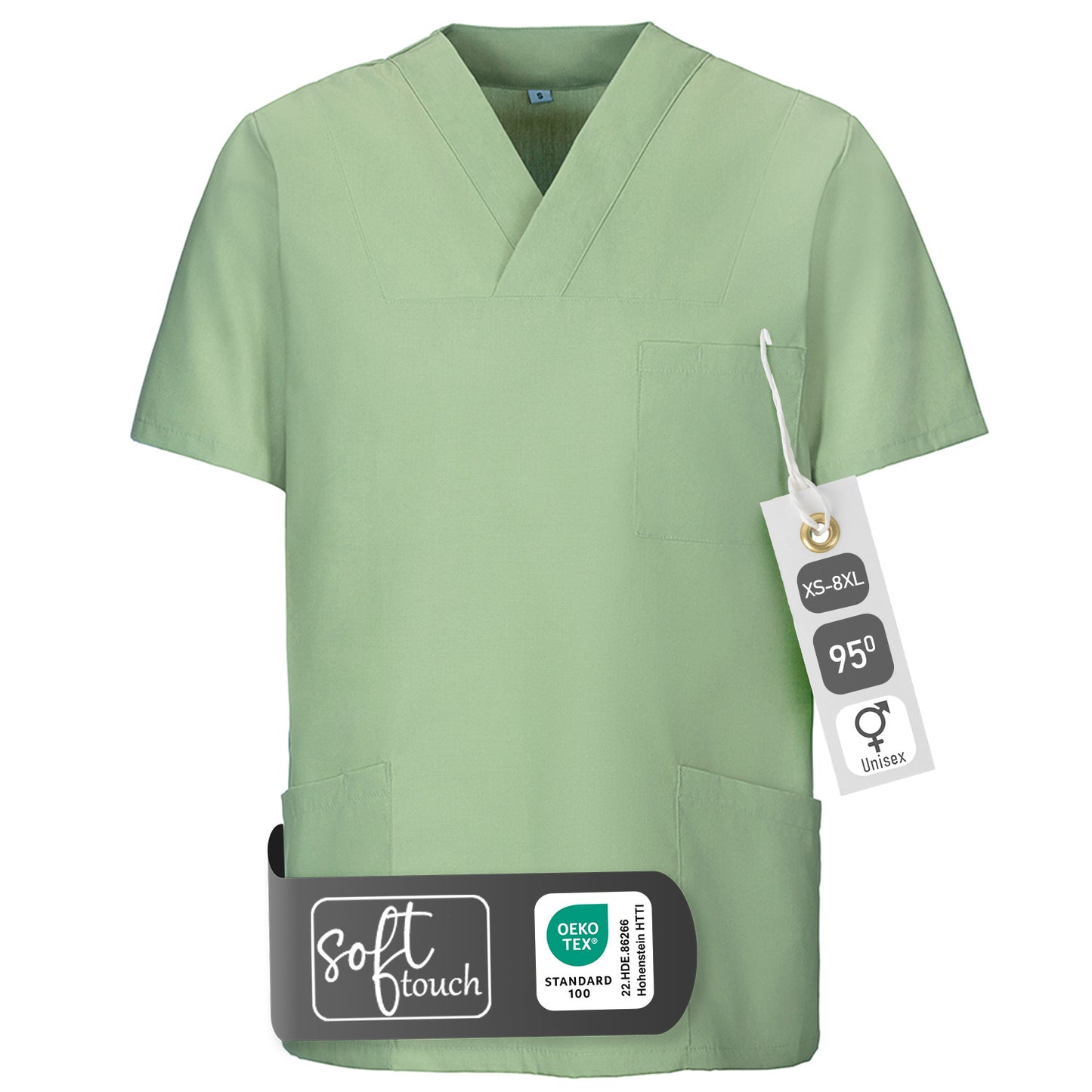 Schlupfkasack, unisex, EXNER 273 – Sage / 8XL