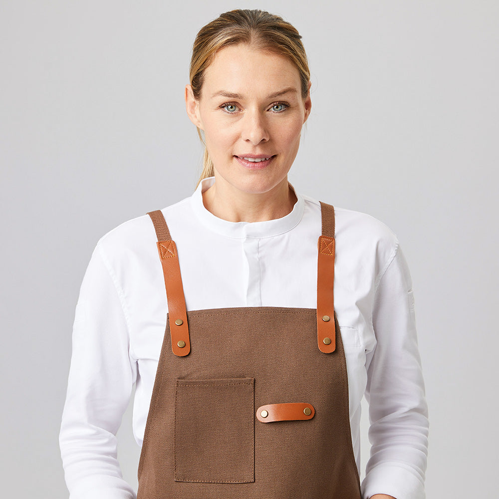 Latzschürze Canvas 70 x 80 cm orange, EXNER 285 – toffee