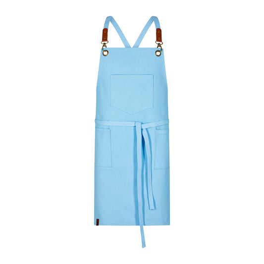 Latzschürze B 70 x L 80 cm sand, EXNER 286 – light blue