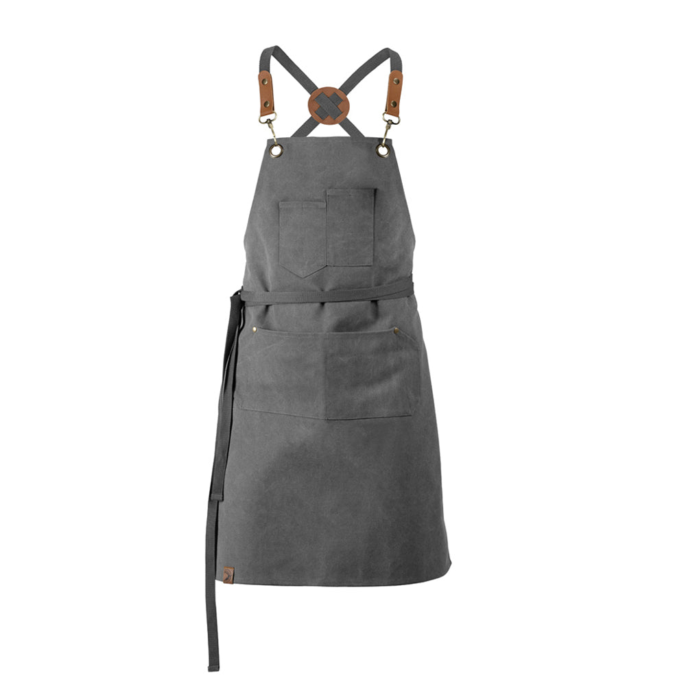 Unisex-Latzschürze olive, EXNER 288 – graphit