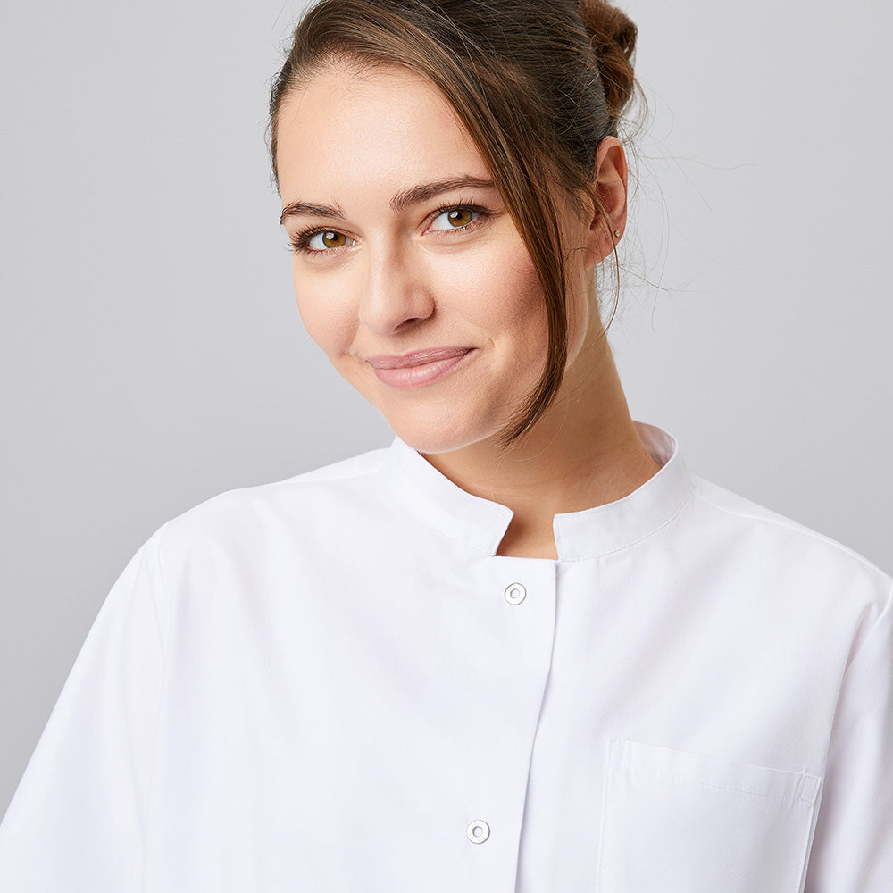 Damen Kurzmantel, kurzarm, EXNER 291 – weiß / 5XL