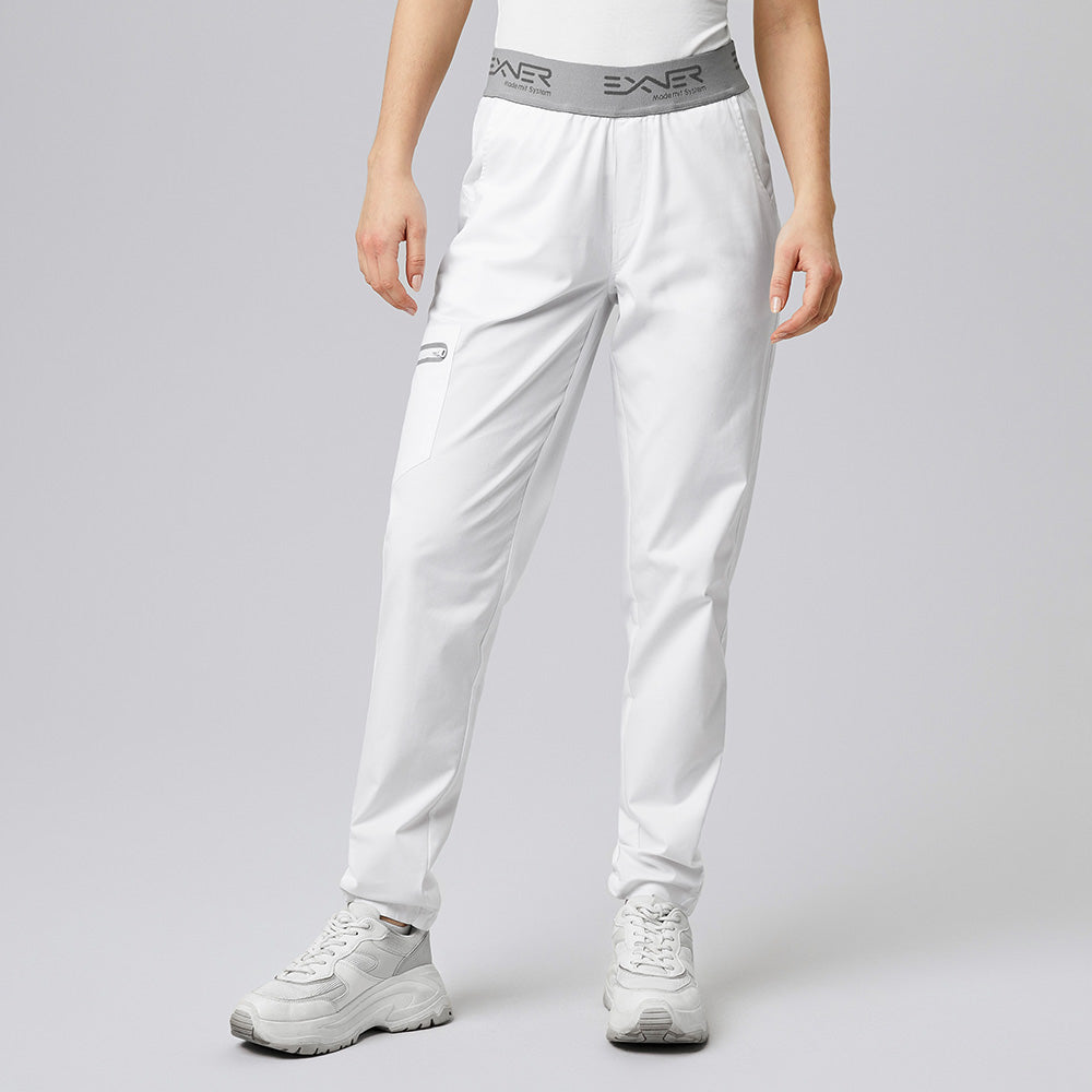 Schlupfhose mit Comfort-Gummizug, EXNER 304 – weiß / 5XL