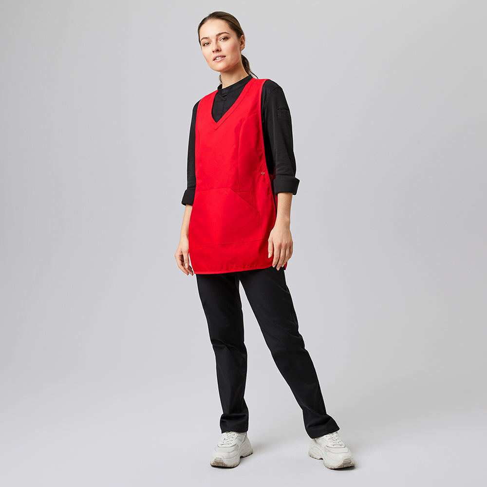 Überwurfschürze, EXNER 347 – rot / Gr. I (36-42)