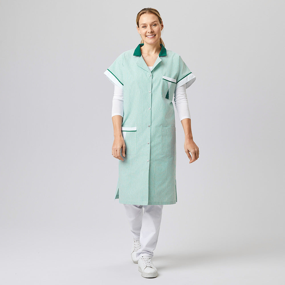 Damen Kittel, EXNER 355 – grün gestreift / 5XL