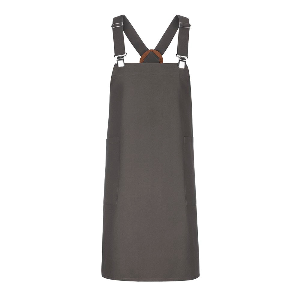 Latzschürze Casual Style mit X-Kreuzung, EXNER 482 – graphit
