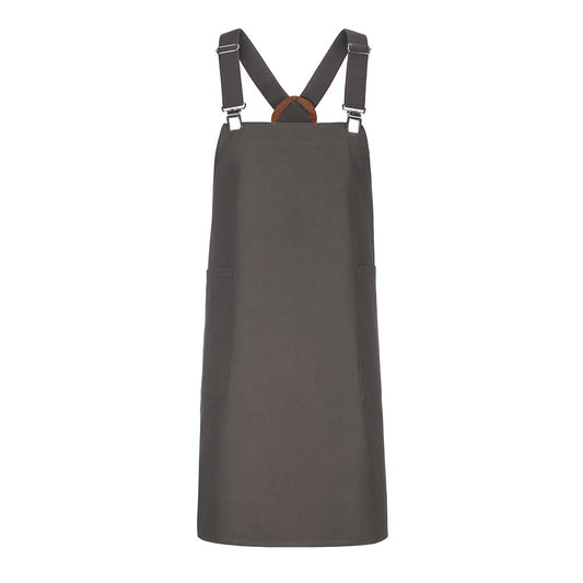 Latzschürze Casual Style mit X-Kreuzung, EXNER 482 – graphit
