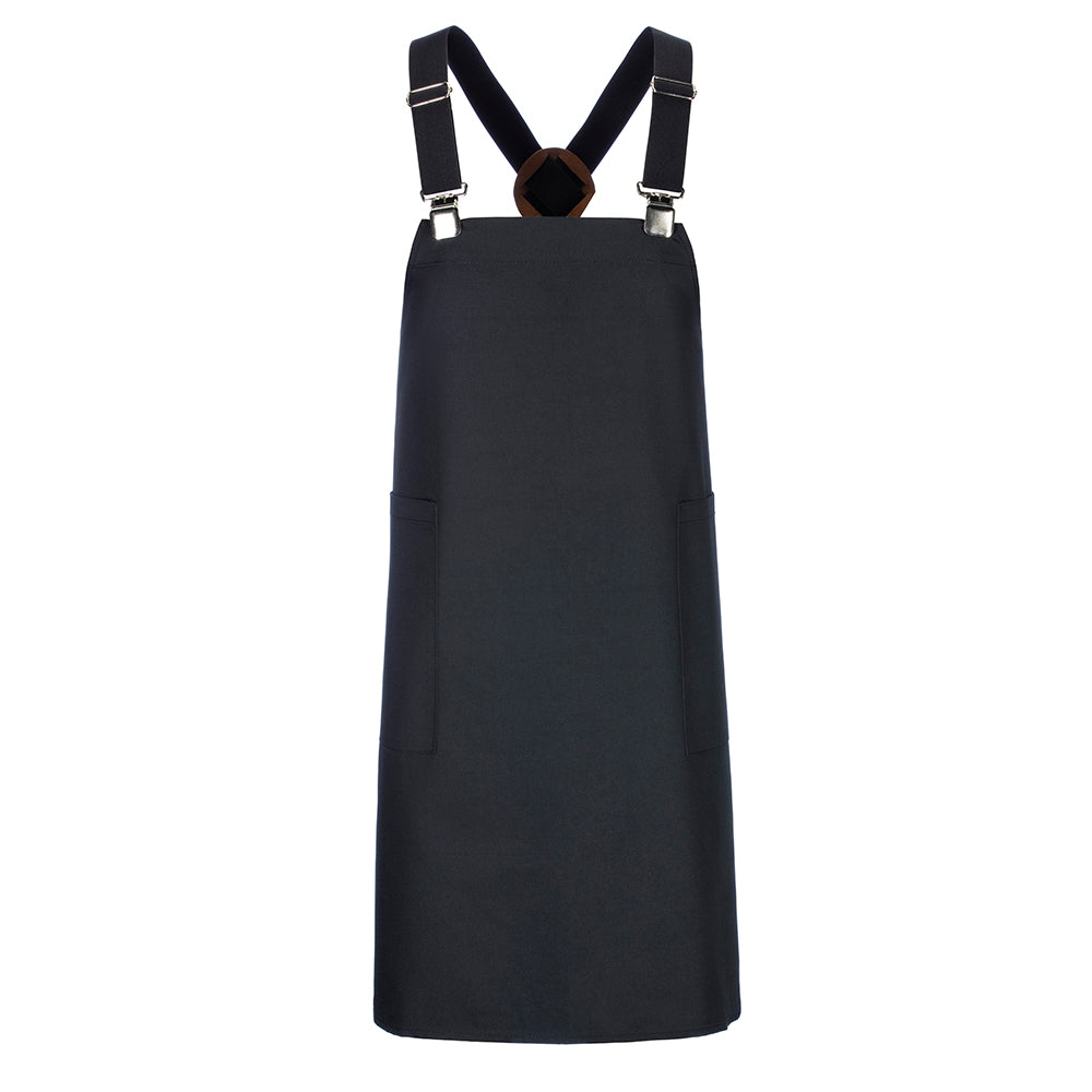 Latzschürze Casual Style mit X-Kreuzung, EXNER 482 – schwarz