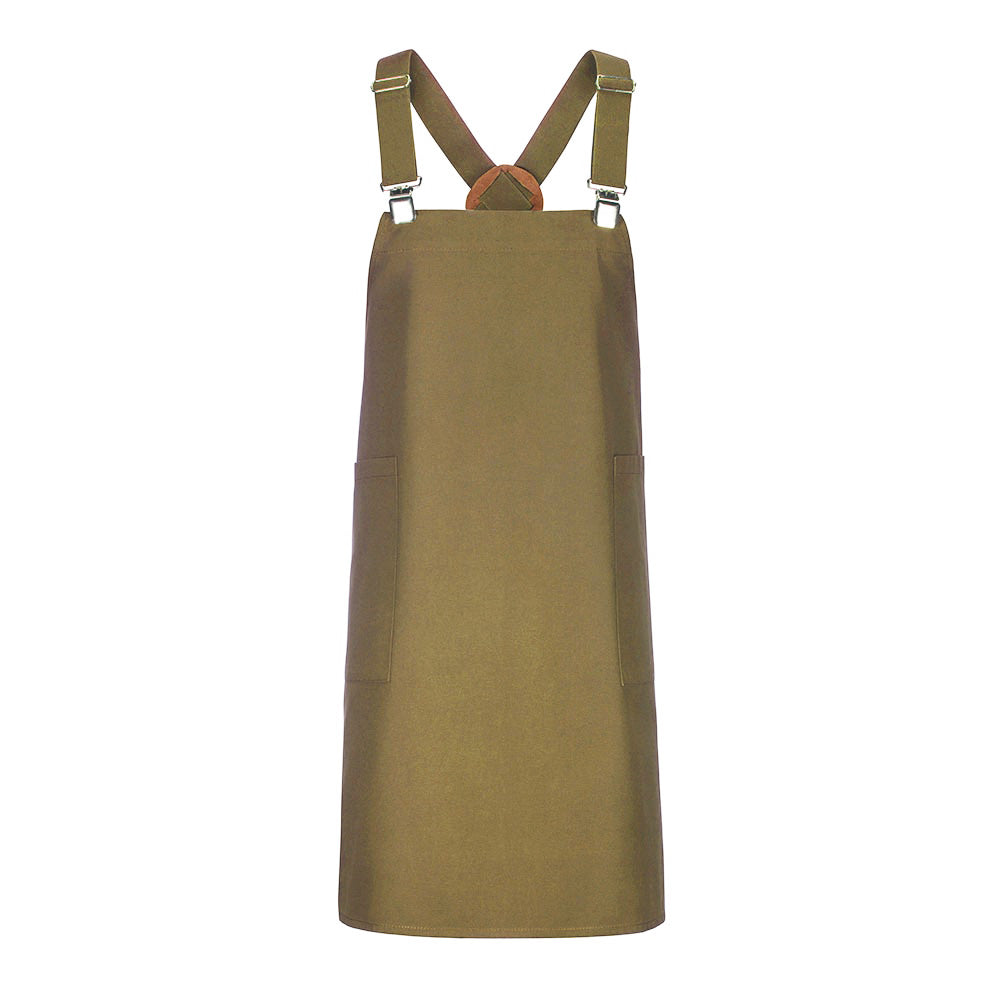 Latzschürze Casual Style mit X-Kreuzung, EXNER 482 – olive