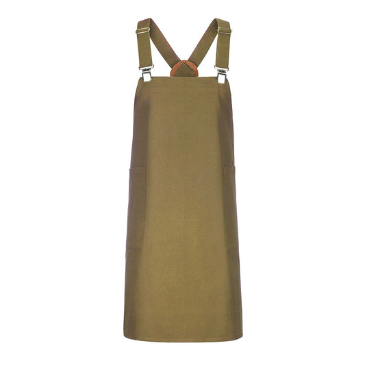 Latzschürze Casual Style mit X-Kreuzung, EXNER 482 – olive