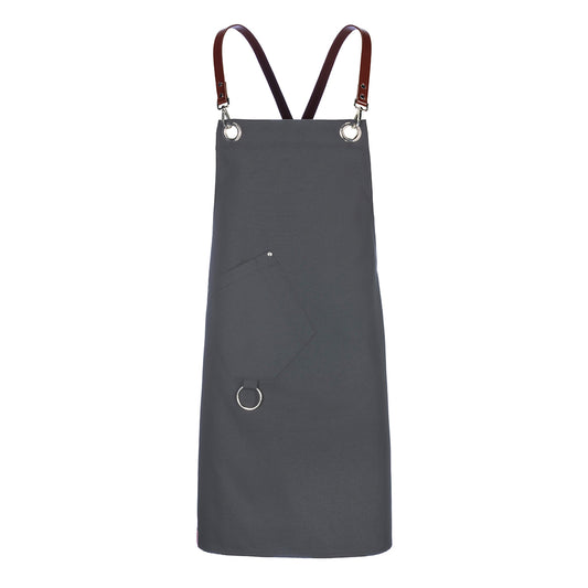 Latzschürze Casual Style mit X-Kreuzung, EXNER 484 – graphit
