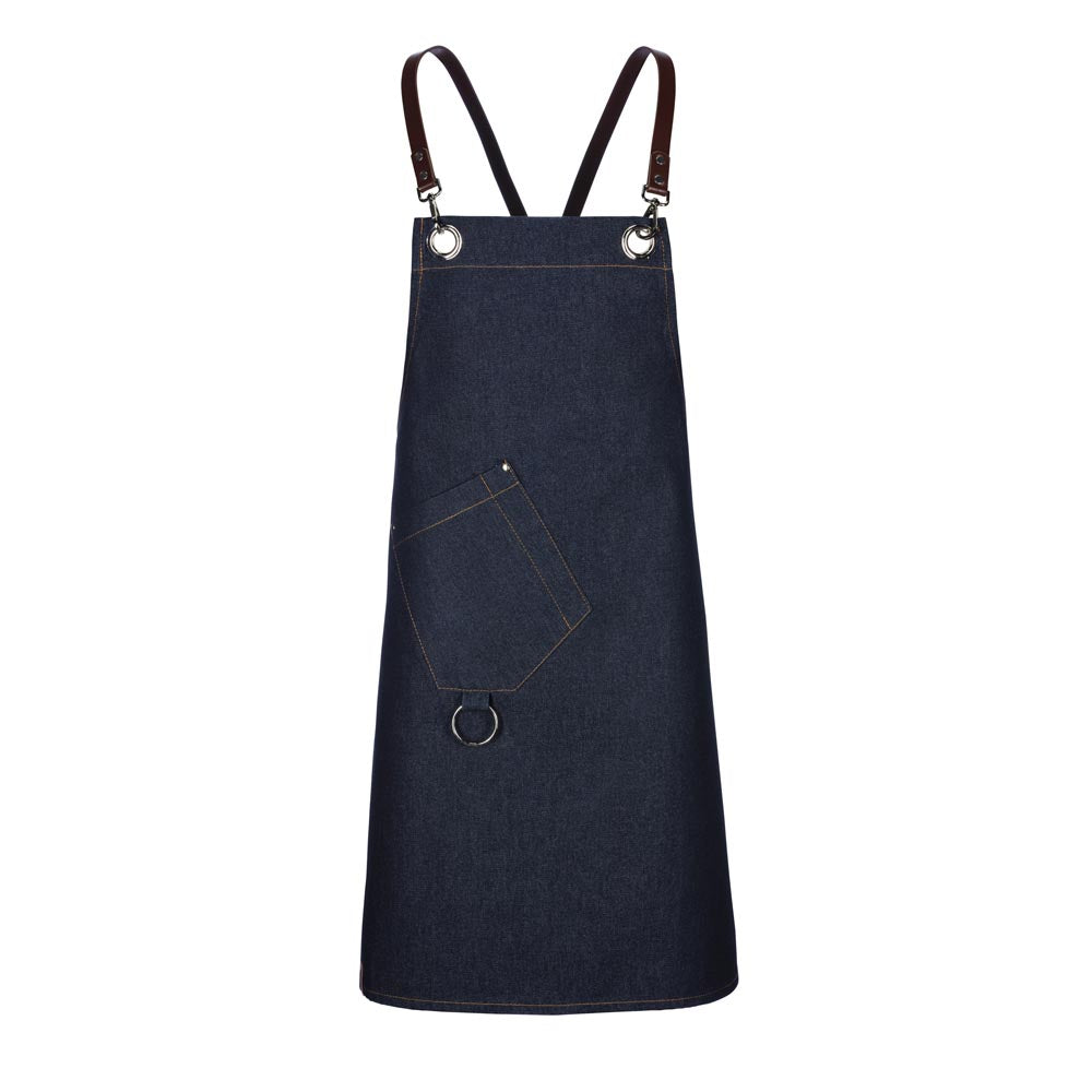 Latzschürze Casual Style mit X-Kreuzung, EXNER 484 – navy