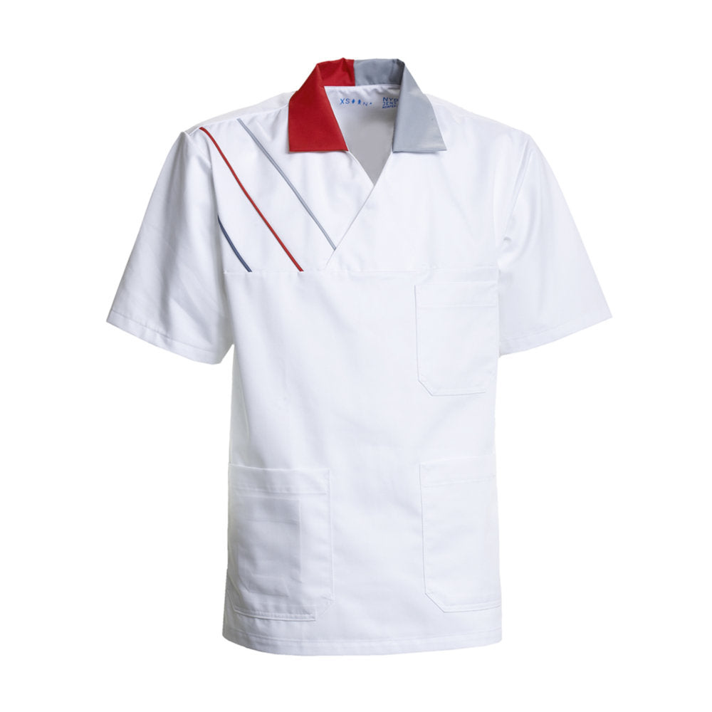 Unisex-Schlupfkasack, NYBO 203033-01 - Weiß/Rot/Grau