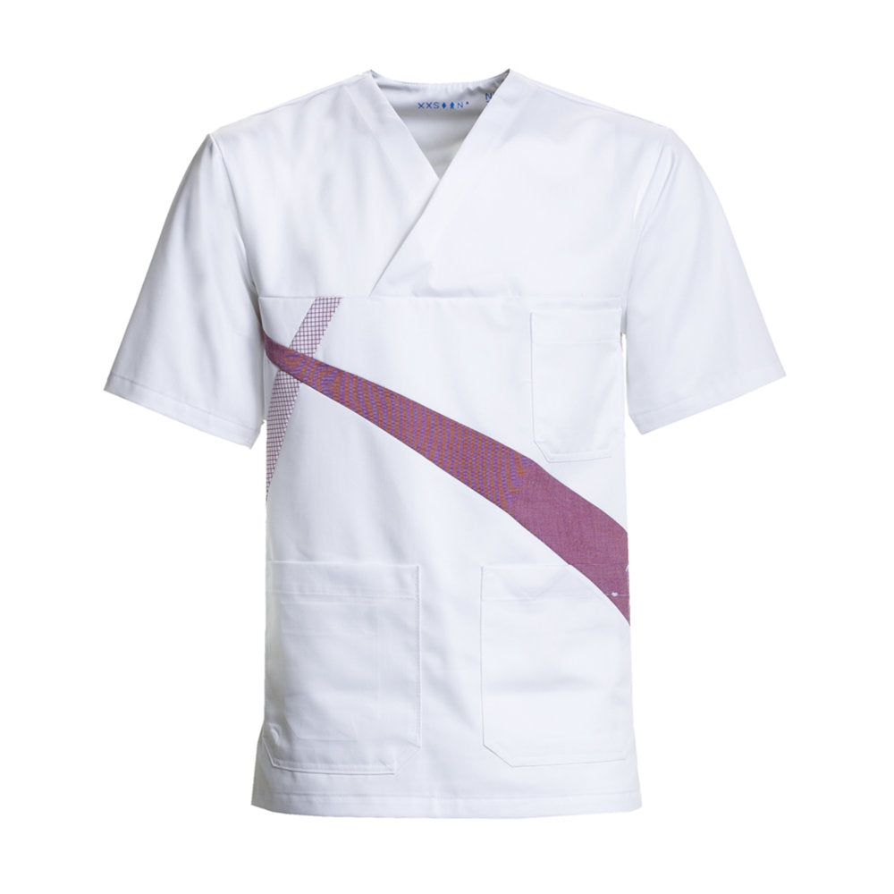 Unisex-Schlupfkasack, NYBO 203034-01 - Weiß/Bordeaux/Bordeaux-Weiß
