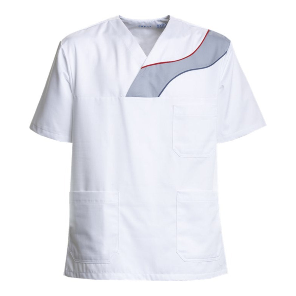 Unisex-Schlupfkasack, NYBO 203035-01 - Weiß/Grau
