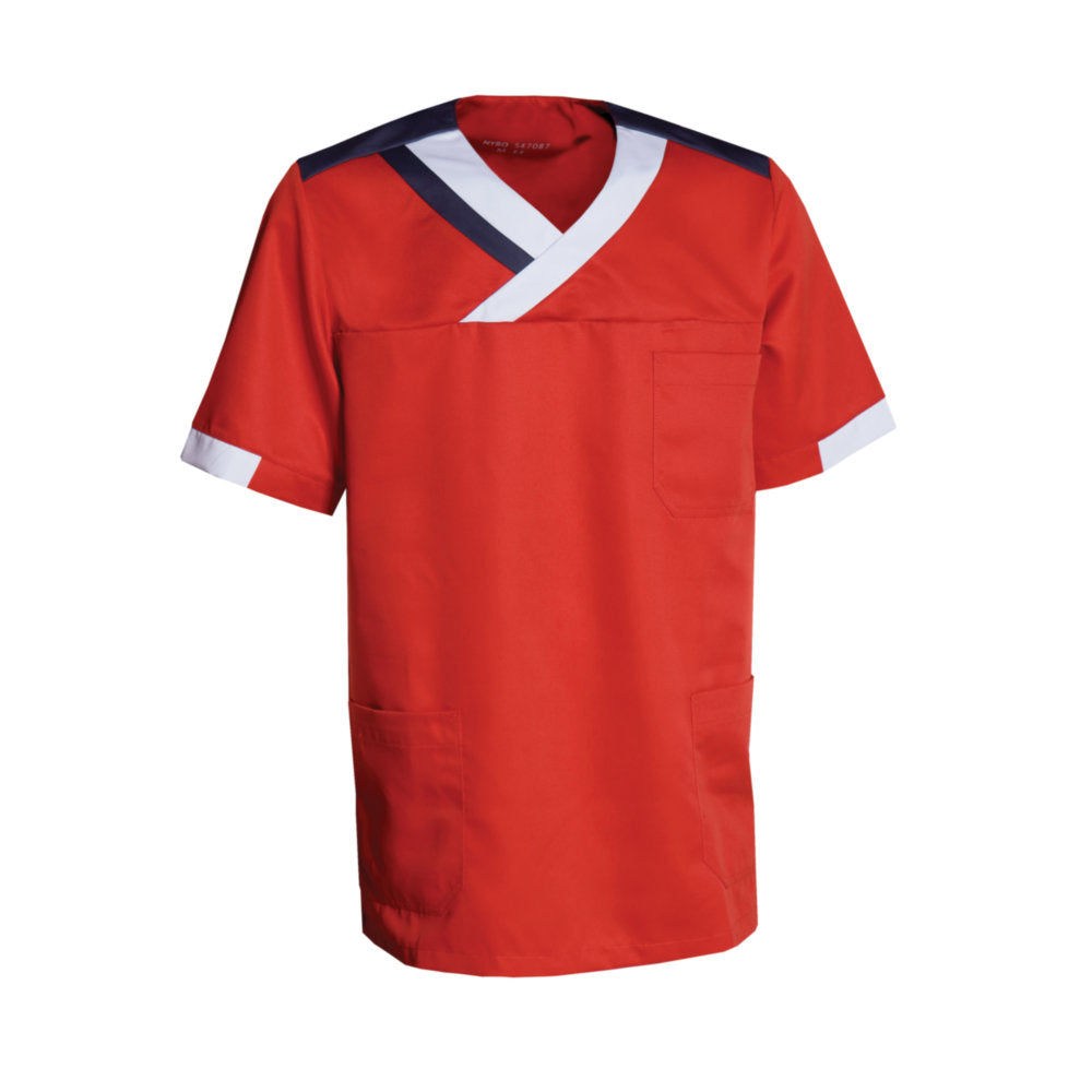 Unisex-Schlupfhemd, NYBO 547087-01 - Rot/Hellblau/Navy