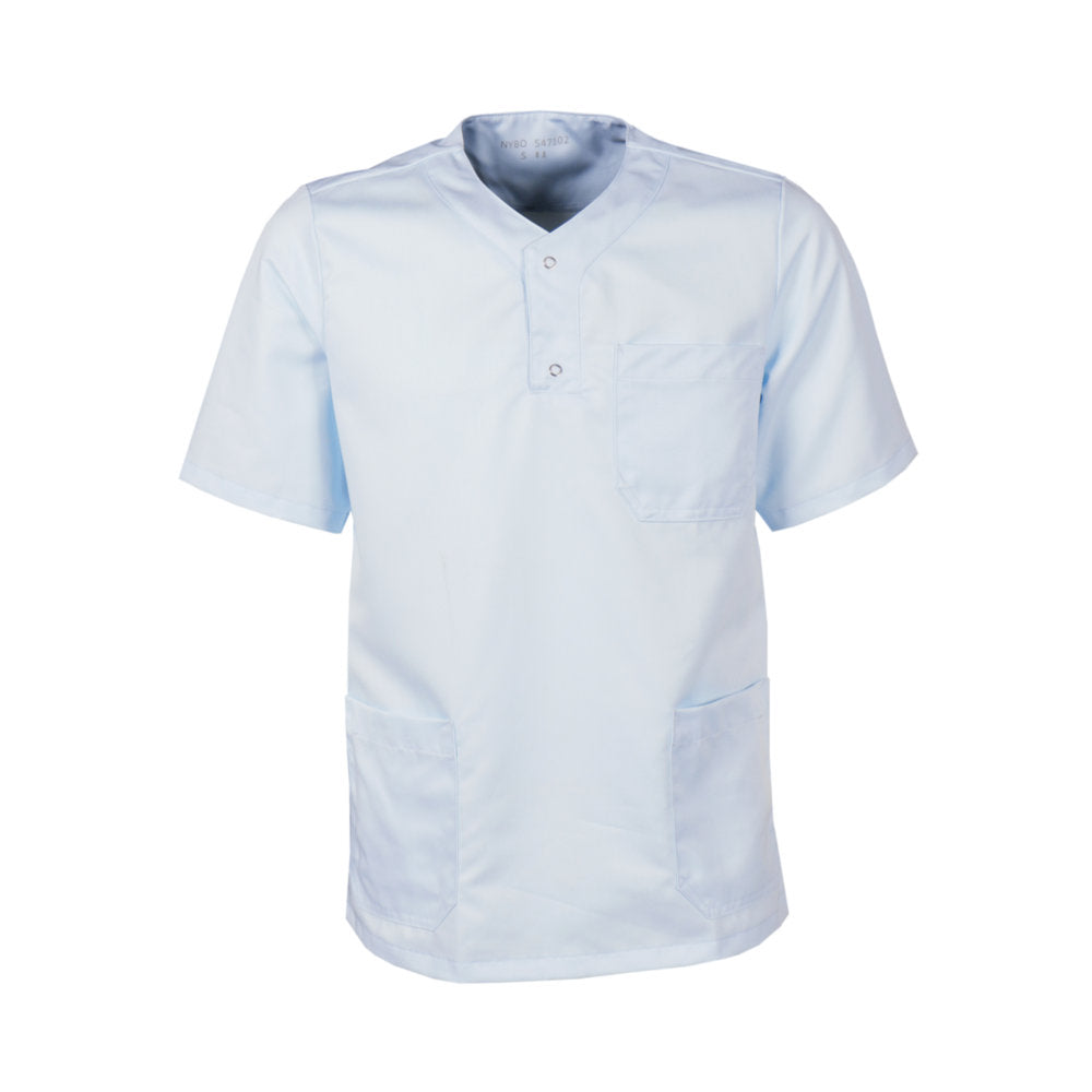Unisex-Schlupfhemd Knopfleiste, NYBO 547102-01 - Hellblau