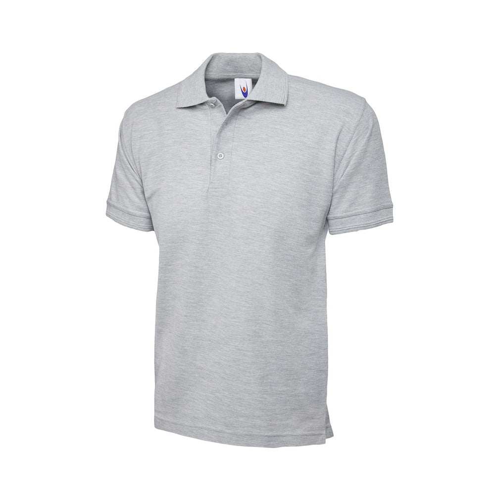 Heavyweight Poloshirt, UNEEK UC102 - Heather Grey