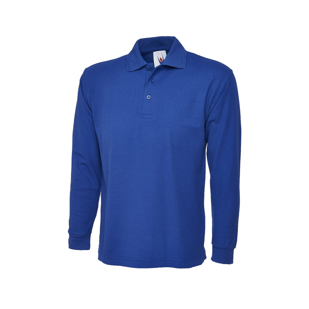 Classic Langarm-Poloshirt, UNEEK UC113 - Royal