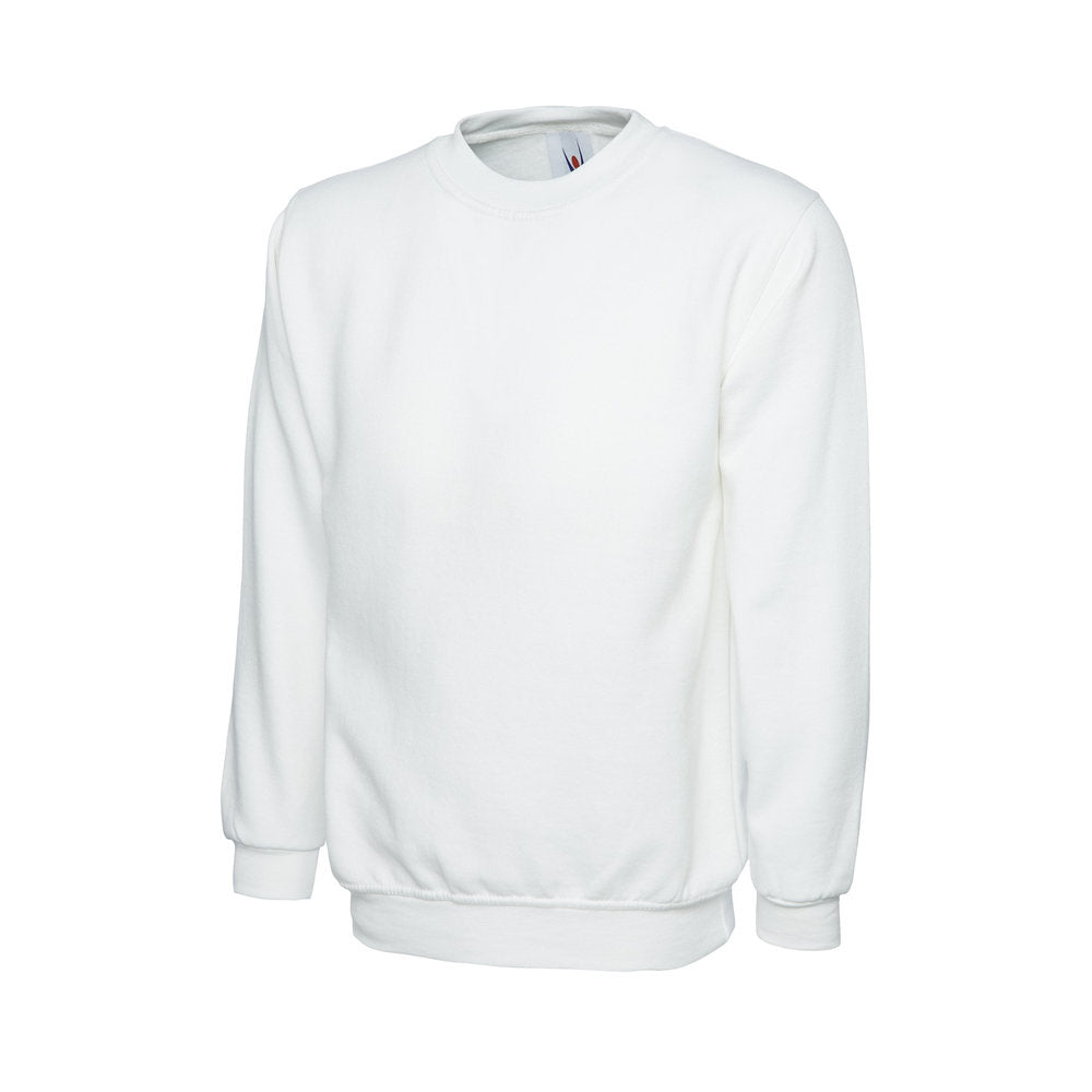 Classic Sweatshirt, UNEEK UC203 - White