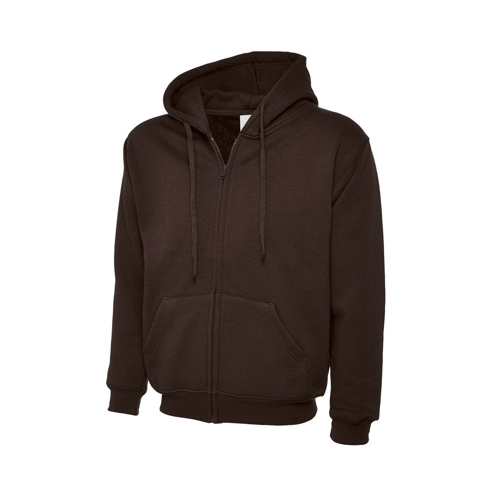 Classic Zip-Hoodie, UNEEK UC504 - Brown